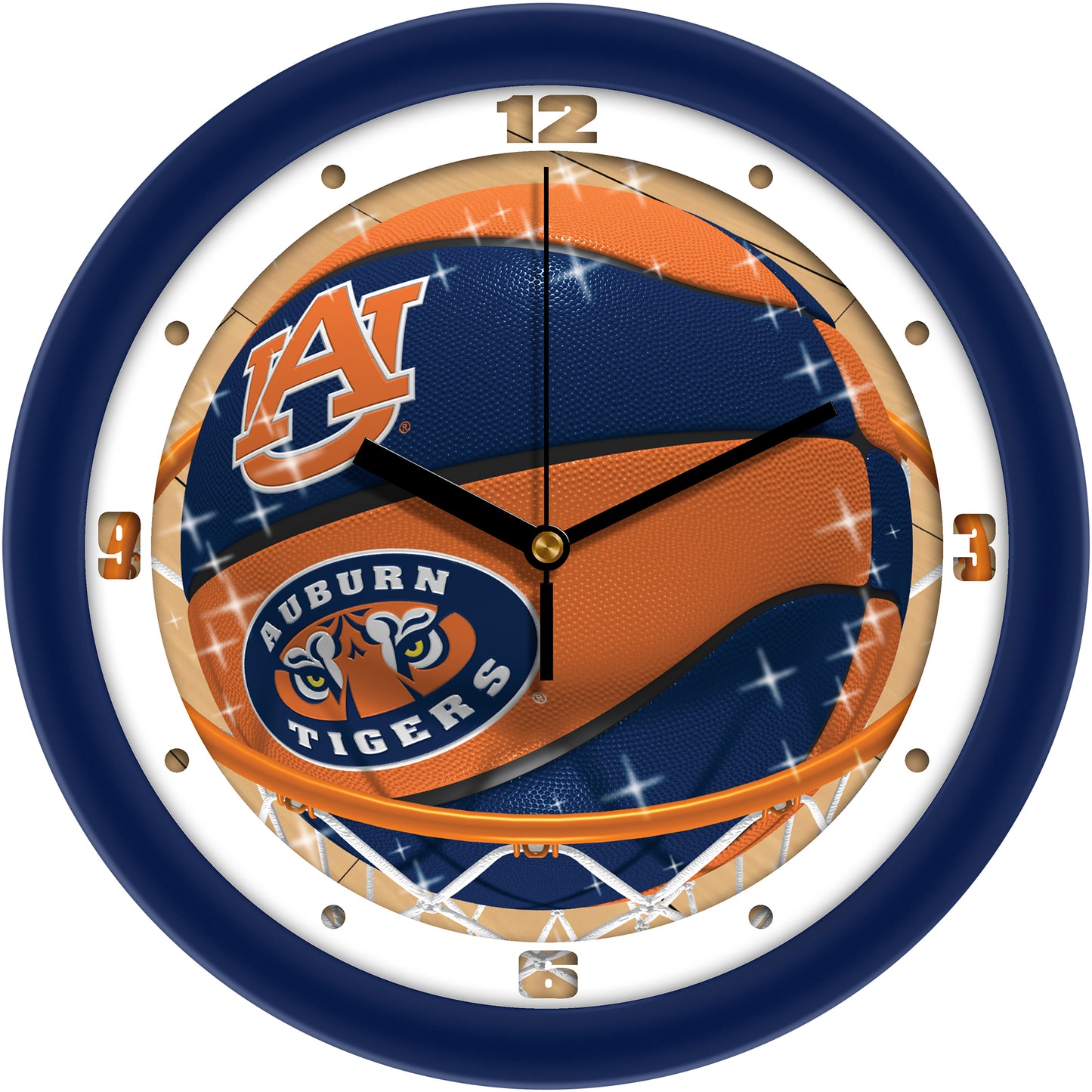 Auburn Tigers 11.5" Suntime Slam Dunk Wall Clock