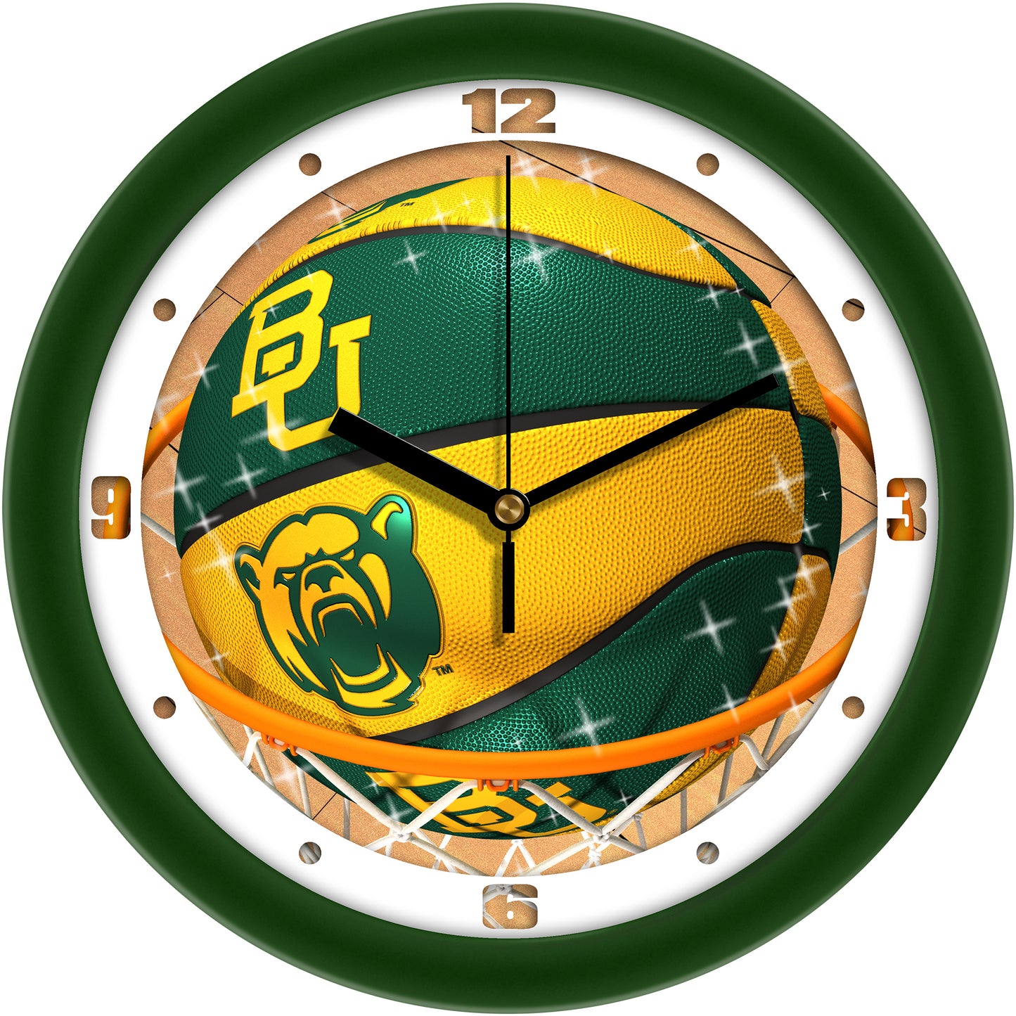 Baylor Bears 11.5" Suntime Slam Dunk Wall Clock