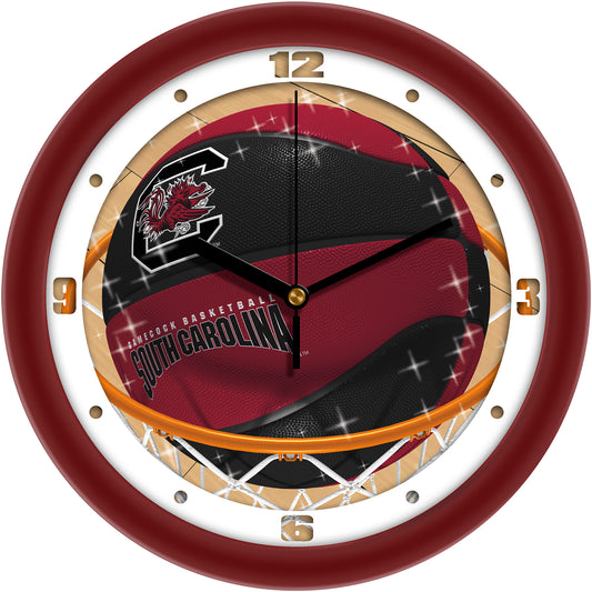 South Carolina Gamecocks 11.5" Suntime Slam Dunk Wall Clock