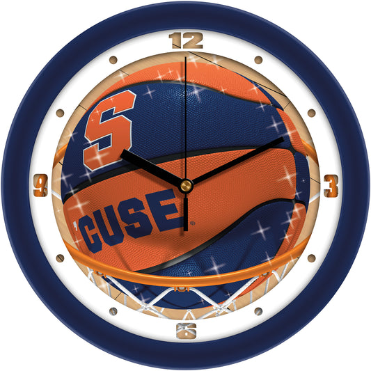 Syracuse Orange 11.5" Suntime Slam Dunk Wall Clock