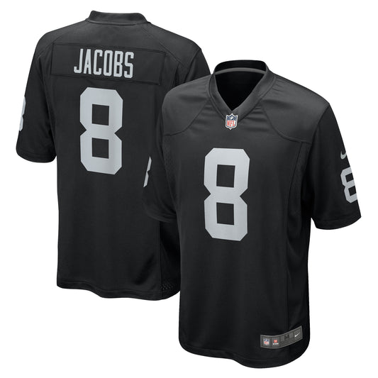 Men's Nike Josh Jacobs Black Las Vegas Raiders Game Player Jersey