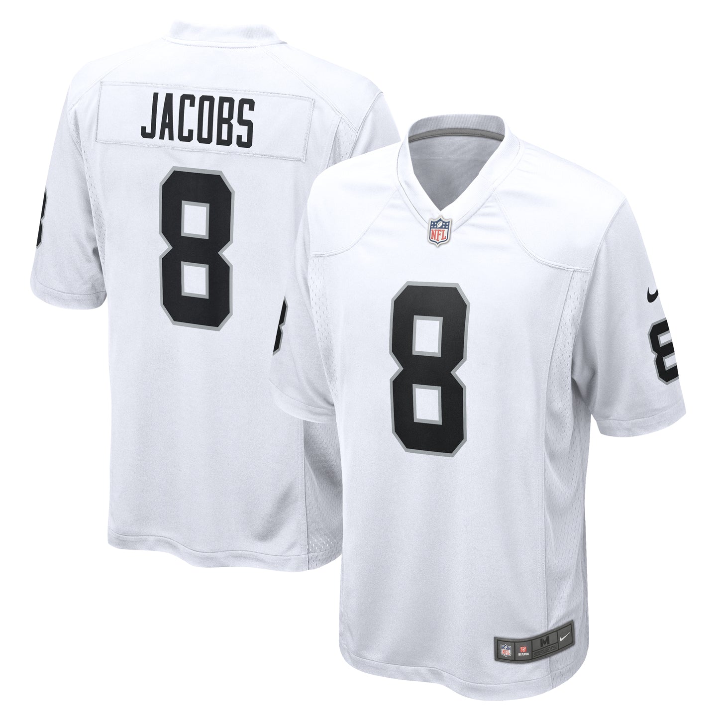 Men's Nike Josh Jacobs White Las Vegas Raiders Game Player Jersey