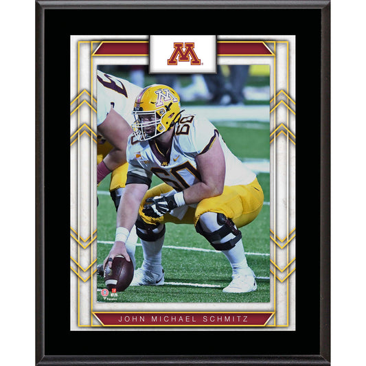 John Michael Schmitz Minnesota Golden Gophers 10.5" x 13" Sublimated Player Plaque