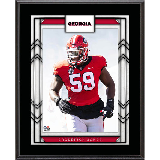 Broderick Jones Georgia Bulldogs 10.5" x 13" Sublimated Player Plaque