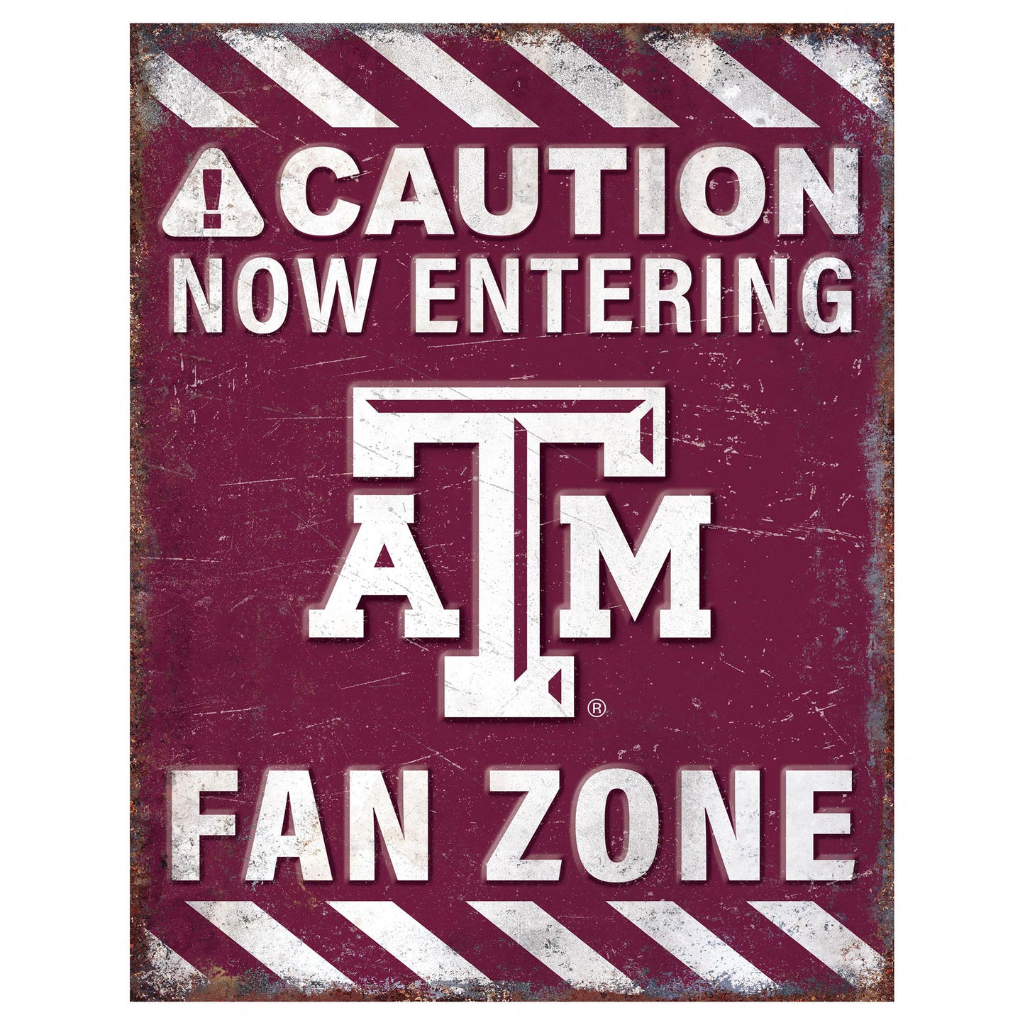 Texas A&M Aggies 13" x 20" Fan Zone Metal Sign