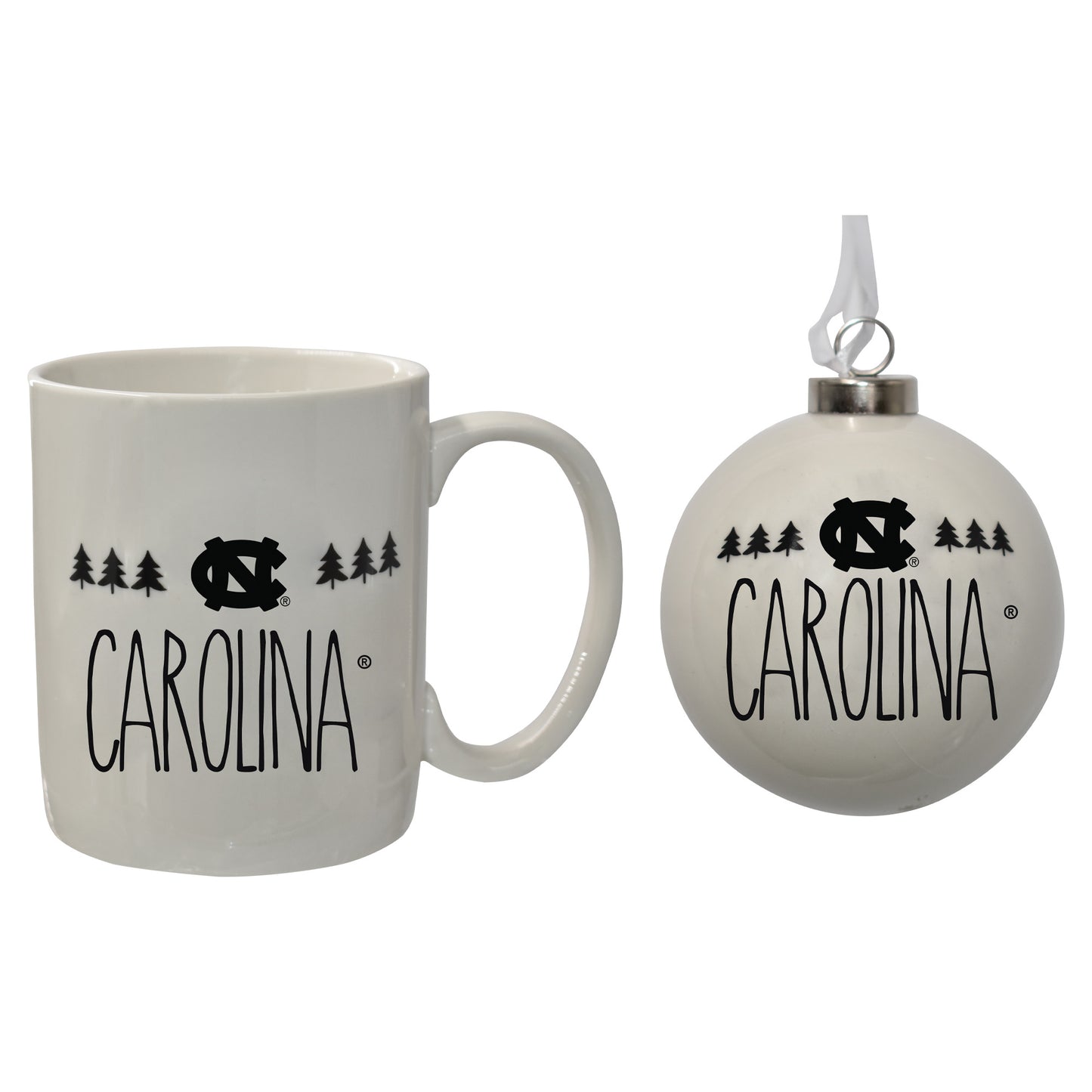 The Memory Company North Carolina Tar Heels Holiday Ornament & Mug Set