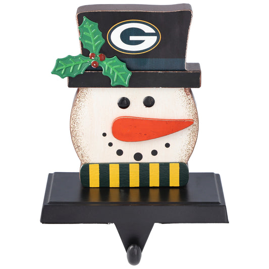 The Memory Company Green Bay Packers Snowman Stocking Holders