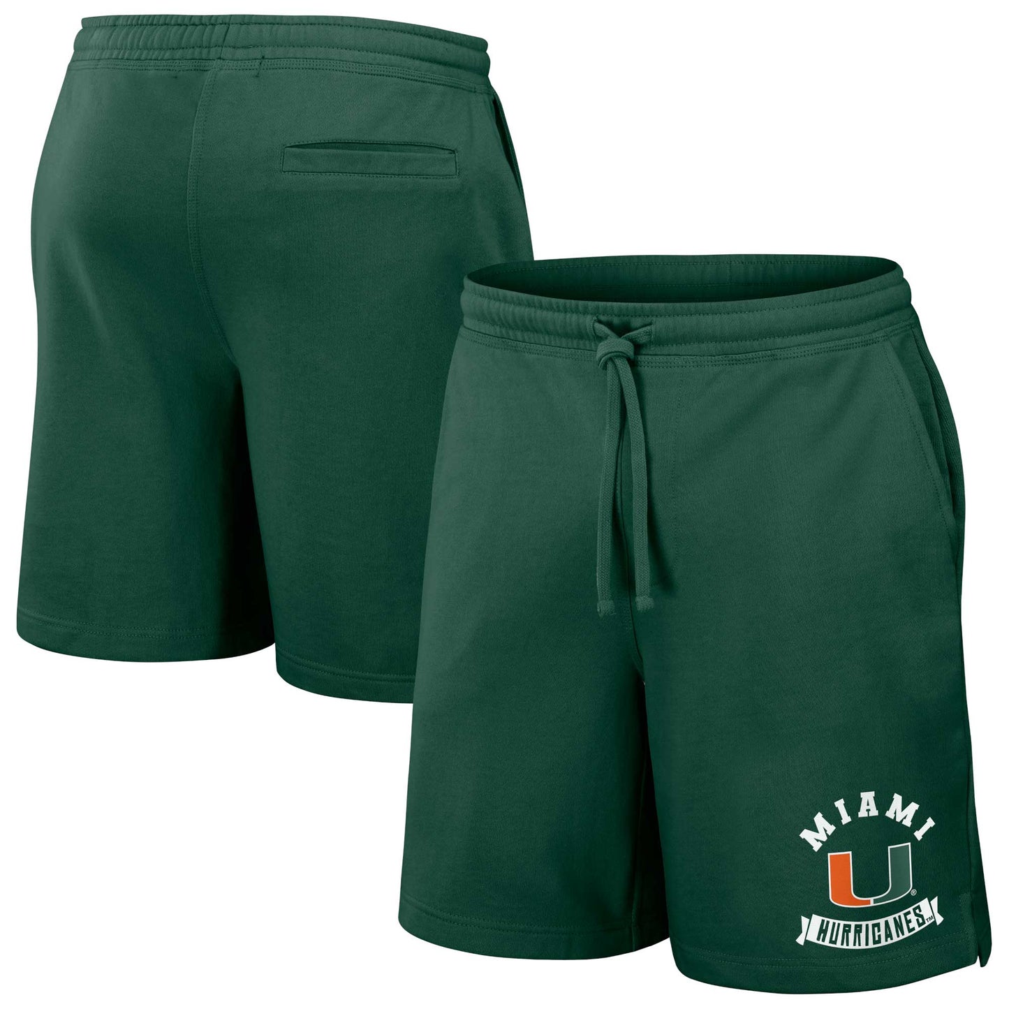 Men's Darius Rucker Collection by Fanatics Green Miami Hurricanes Logo Shorts