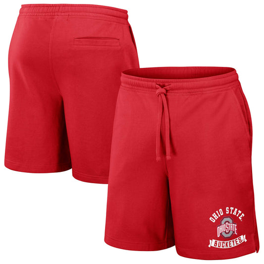 Men's Darius Rucker Collection by Fanatics Scarlet Ohio State Buckeyes Logo Shorts