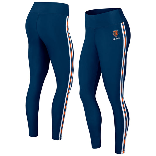 Women's WEAR by Erin Andrews Navy Chicago Bears Color Block Leggings