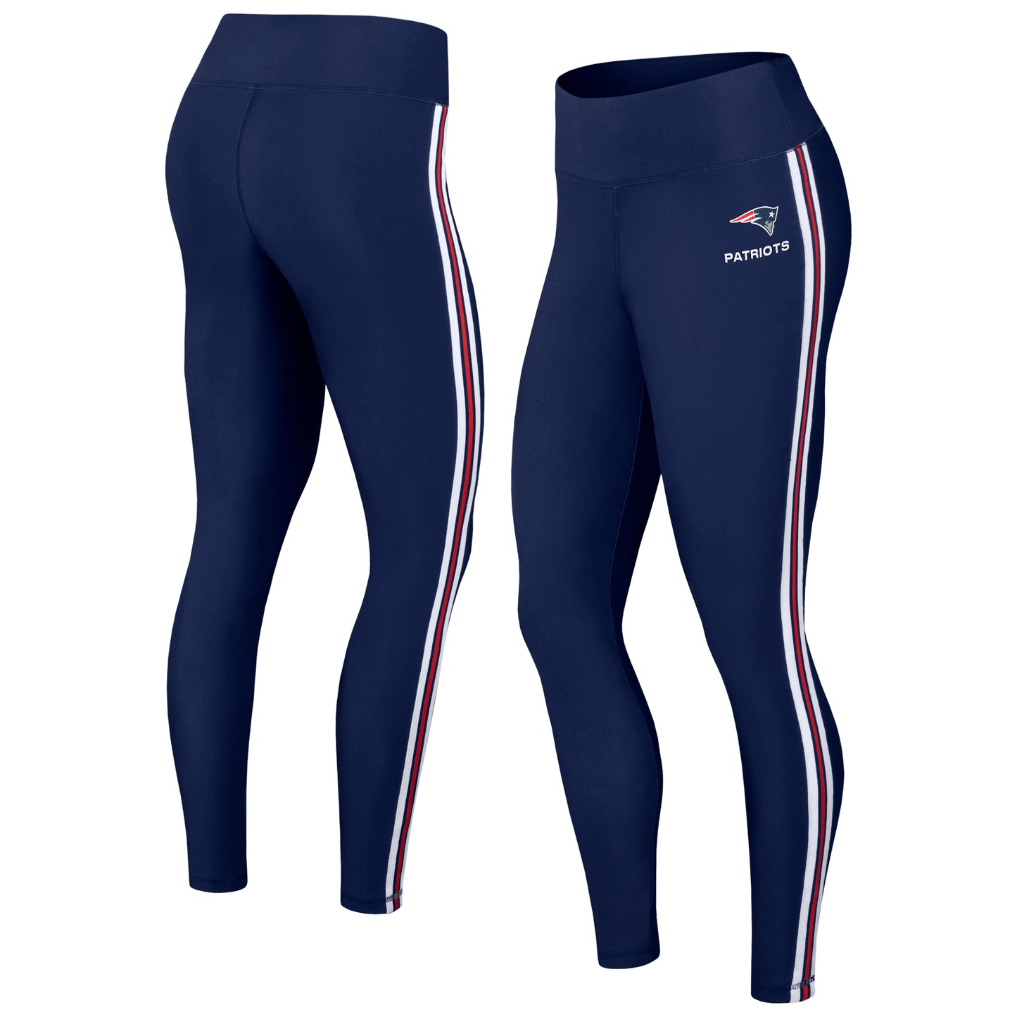 Women's WEAR by Erin Andrews Navy New England Patriots Color Block Leggings