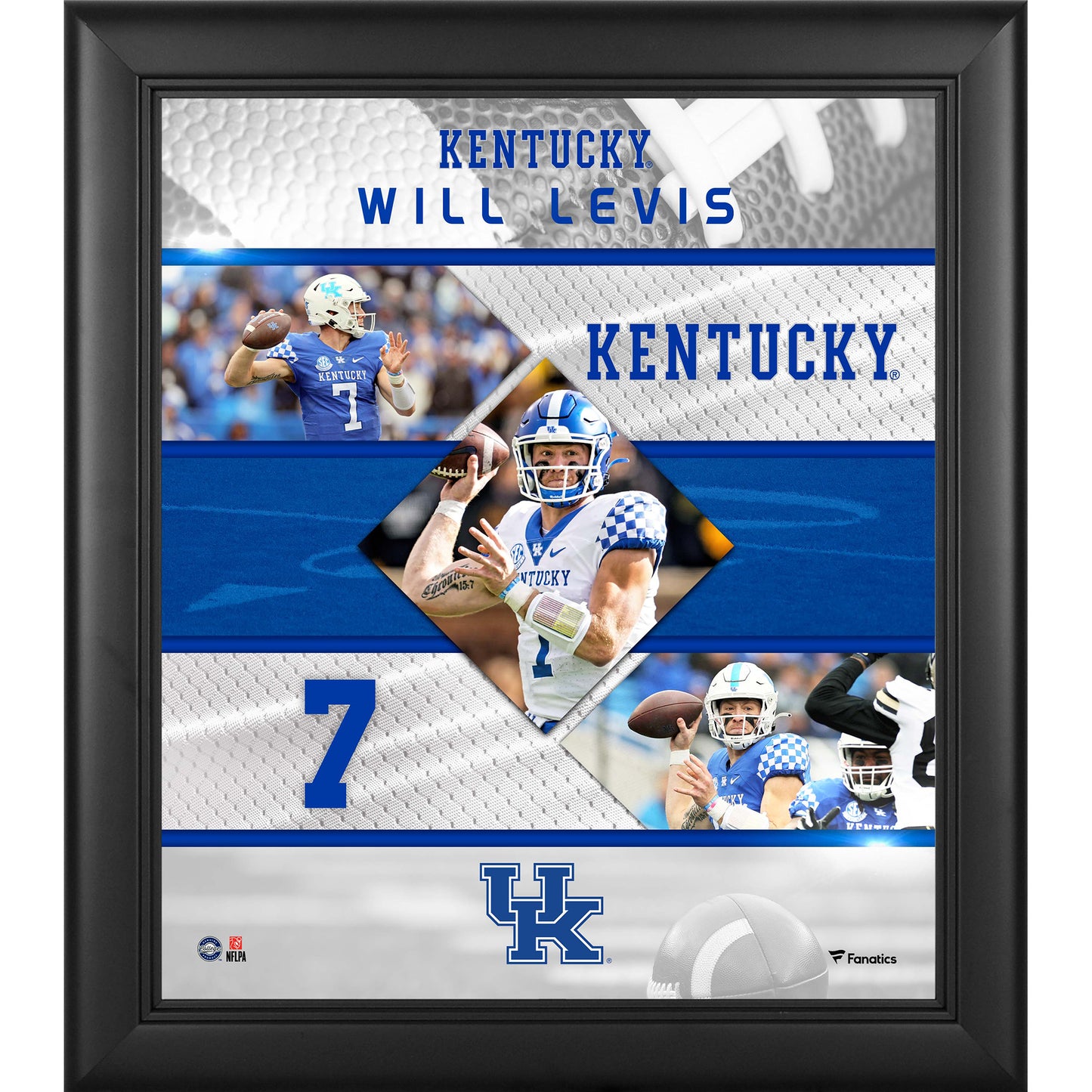 Will Levis Kentucky Wildcats Framed 15" x 17" Stitched Stars Collage