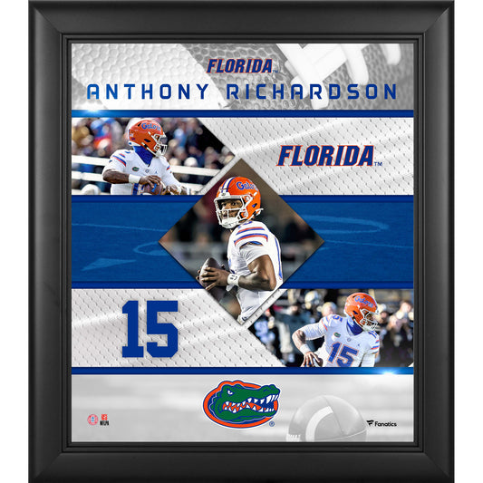 Anthony Richardson Florida Gators Framed 15" x 17" Stitched Stars Collage