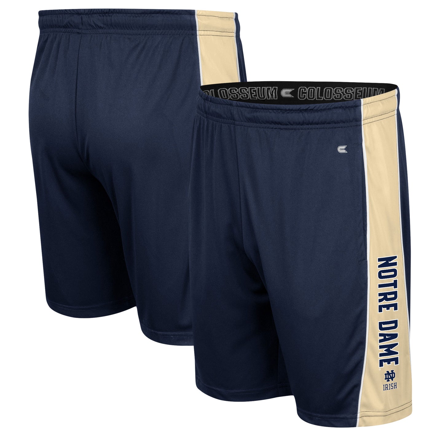Men's Colosseum Navy Notre Dame Fighting Irish Panel Shorts