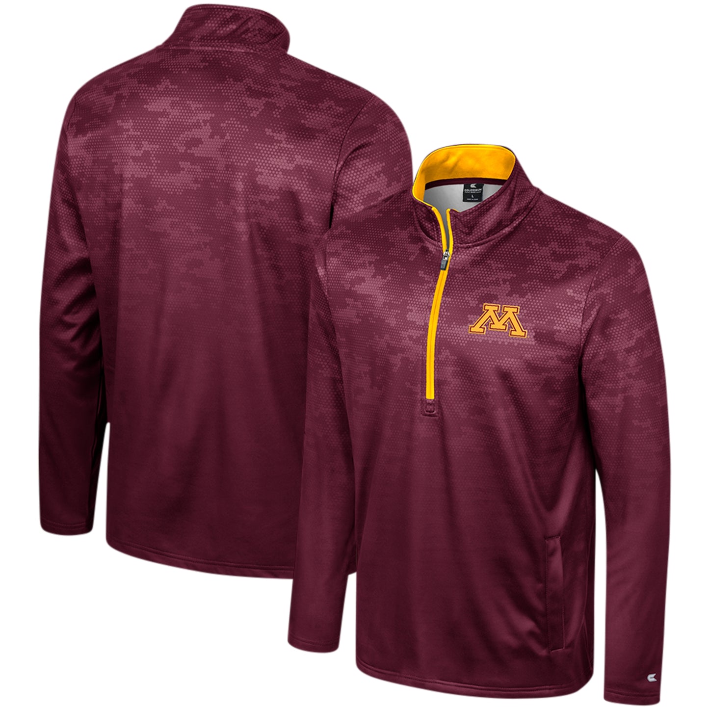 Men's Colosseum  Maroon Minnesota Golden Gophers The Machine Half-Zip Jacket