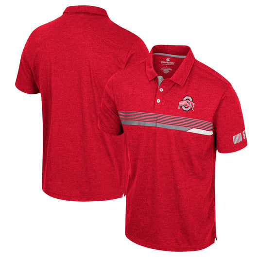 Men's Colosseum  Scarlet Ohio State Buckeyes No Problemo Polo