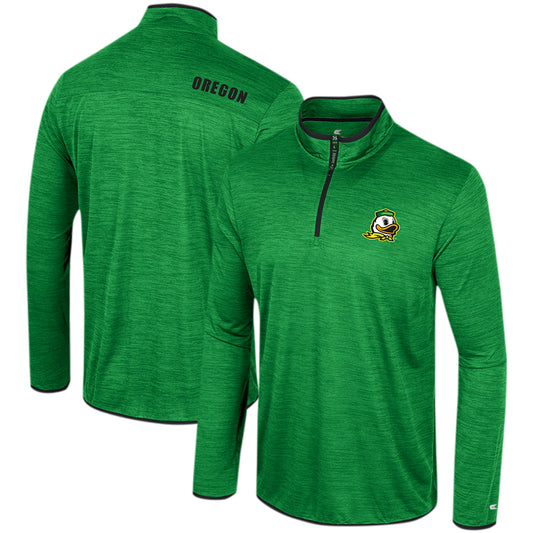 Men's Colosseum Green Oregon Ducks Wright Quarter-Zip Windshirt