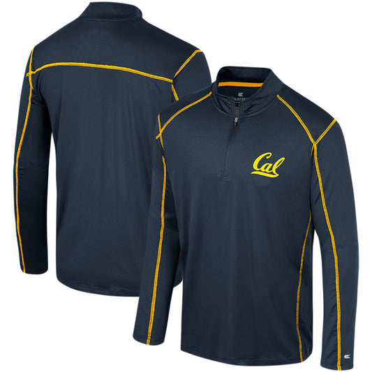 Men's Colosseum Navy Cal Bears Cameron Quarter-Zip Windshirt