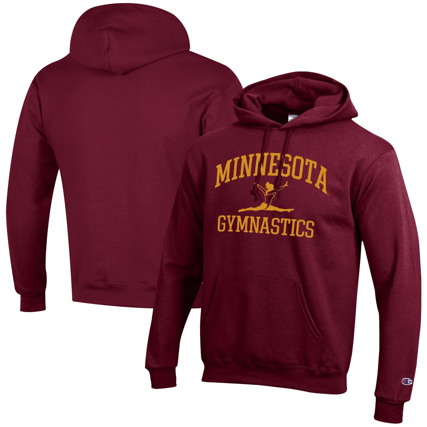 Men's Champion  Maroon Minnesota Golden Gophers Gymnastics Icon Powerblend Pullover Hoodie