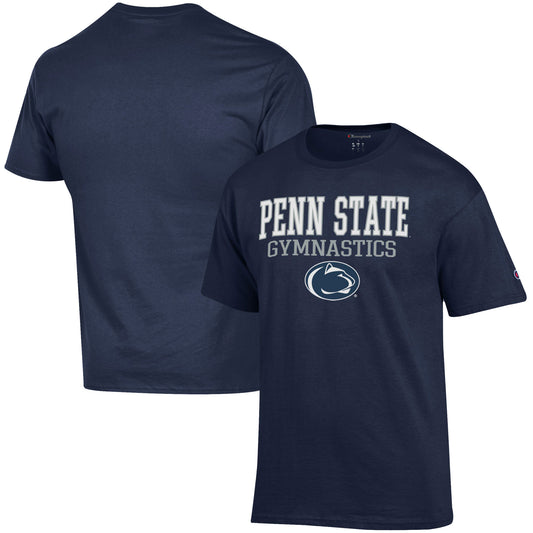 Men's Champion  Navy Penn State Nittany Lions Gymnastics Stack T-Shirt