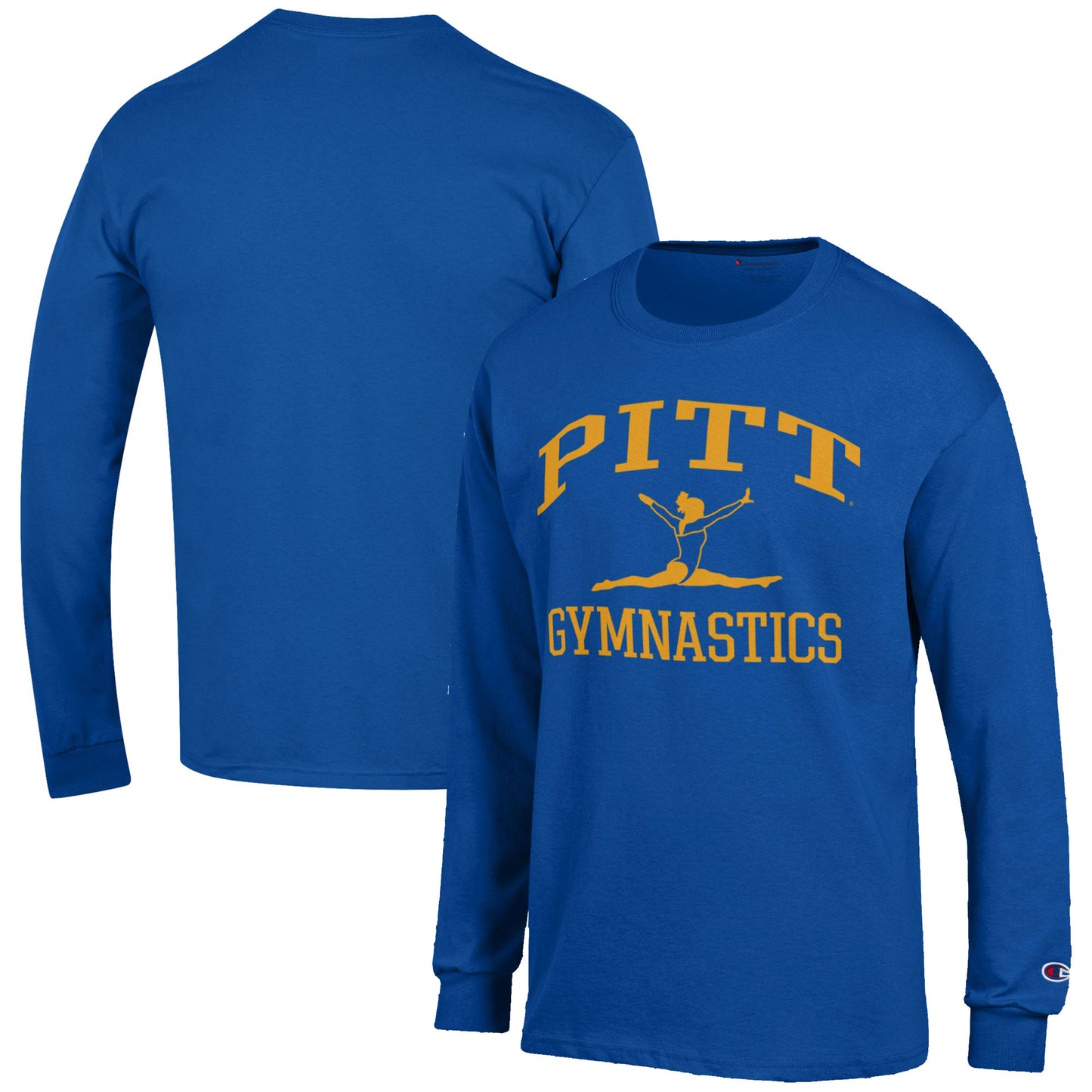 Men's Champion  Royal Pitt Panthers Gymnastics Icon Long Sleeve T-Shirt
