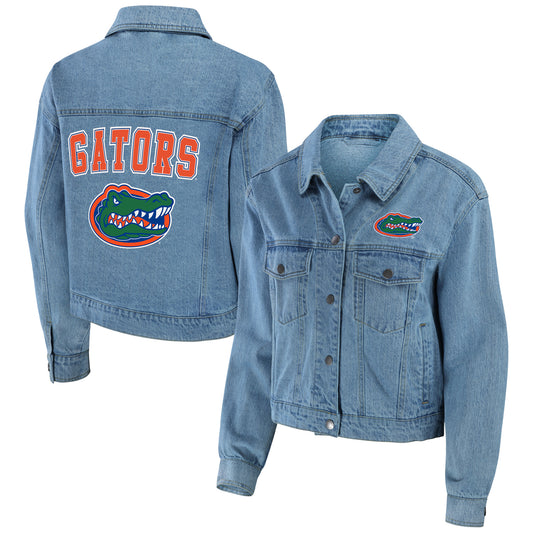 Women's WEAR by Erin Andrews Florida Gators Button-Up Denim Jacket