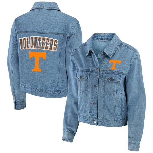 Women's WEAR by Erin Andrews Tennessee Volunteers Button-Up Denim Jacket