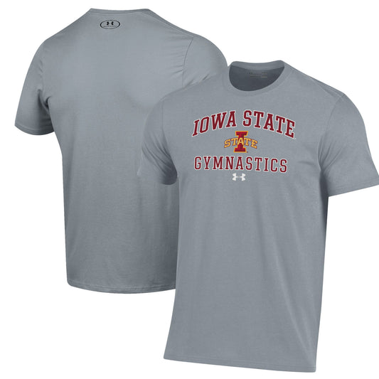 Men's Under Armour  Gray Iowa State Cyclones Gymnastics Performance T-Shirt