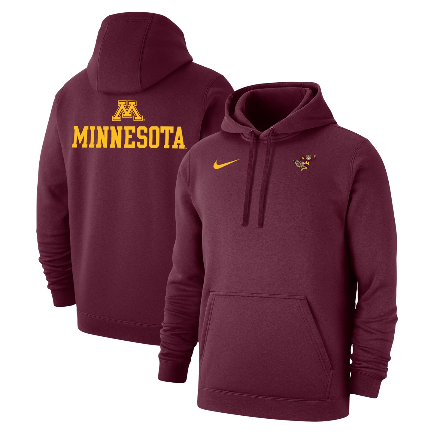 Men's Nike Maroon Minnesota Golden Gophers Changeover Club Fleece Pullover Hoodie