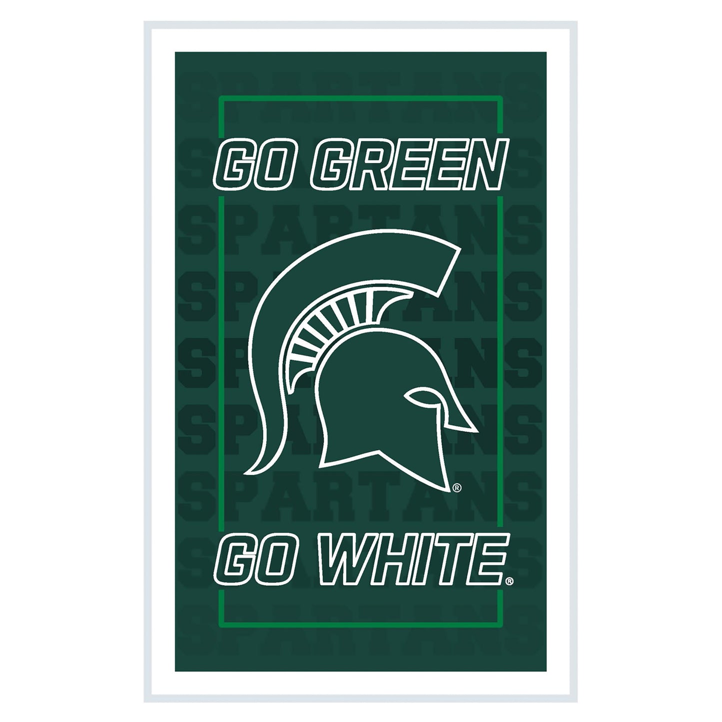 Michigan State Spartans 14" x 22" Neolite LED Rectangle Wall Sign