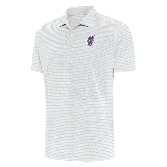 Men's Antigua  White Florida Gators Swinging Gator Esteem Polo