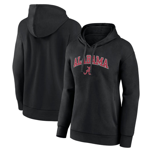 Women's Fanatics Black Alabama Crimson Tide Evergreen Campus Pullover Hoodie