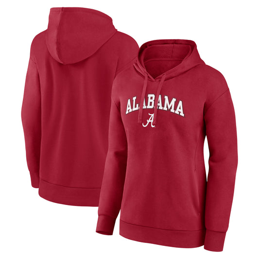 Women's Fanatics Crimson Alabama Crimson Tide Evergreen Campus Pullover Hoodie