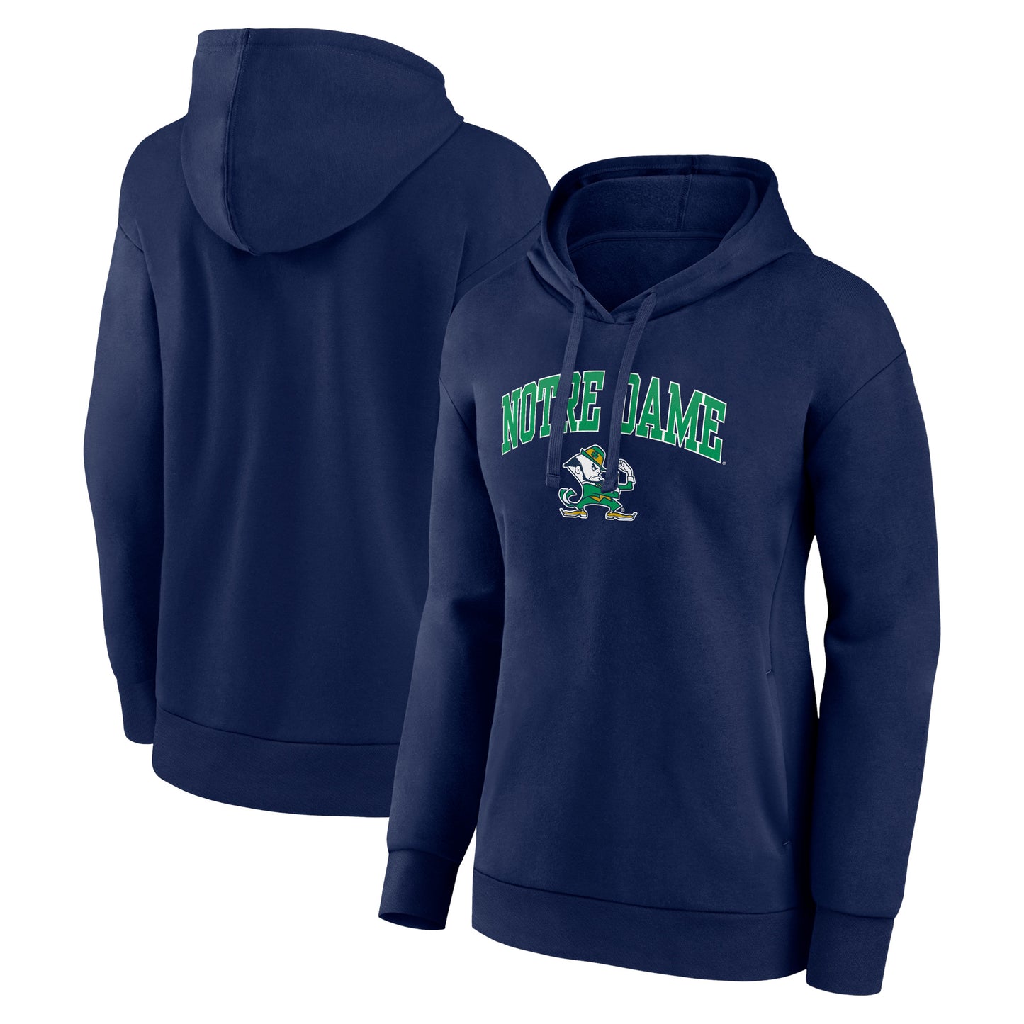 Women's Fanatics Navy Notre Dame Fighting Irish Evergreen Campus Pullover Hoodie