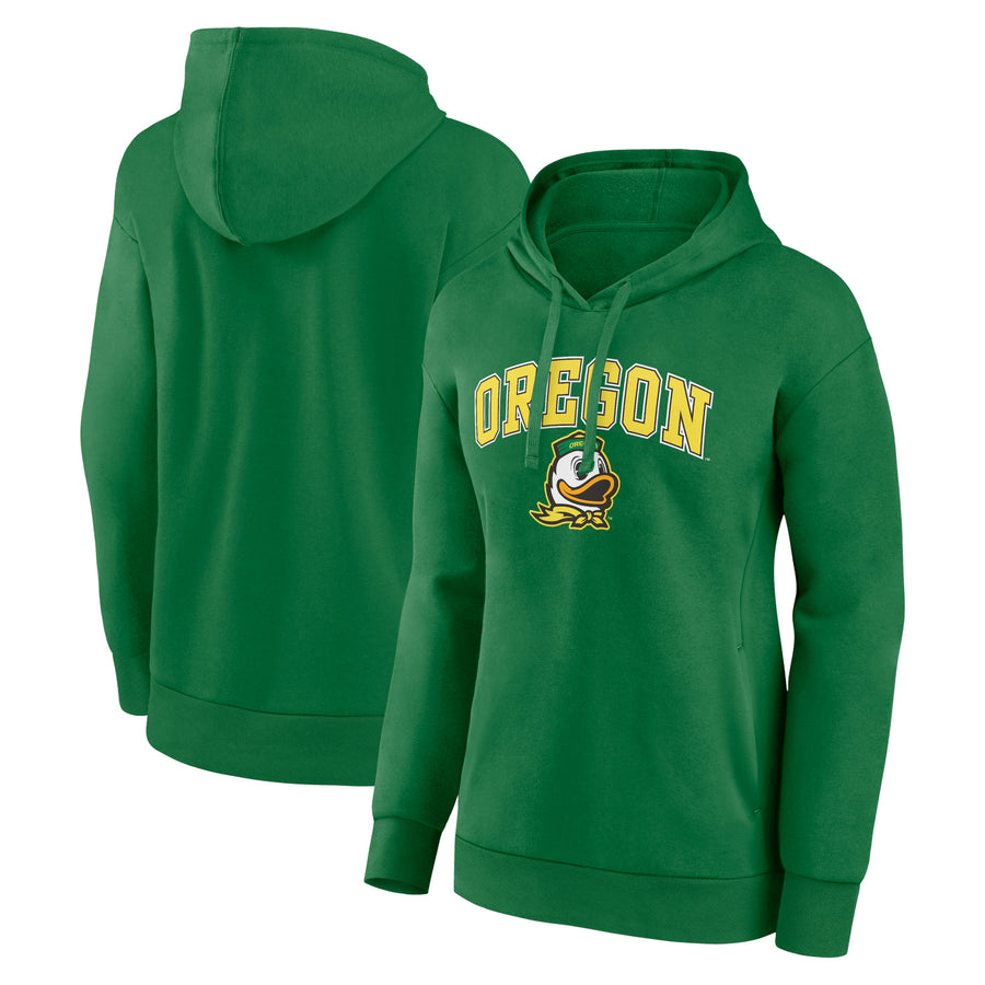Women's Fanatics Green Oregon Ducks Evergreen Campus Pullover Hoodie