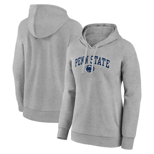 Women's Fanatics Heather Gray Penn State Nittany Lions Evergreen Campus Pullover Hoodie