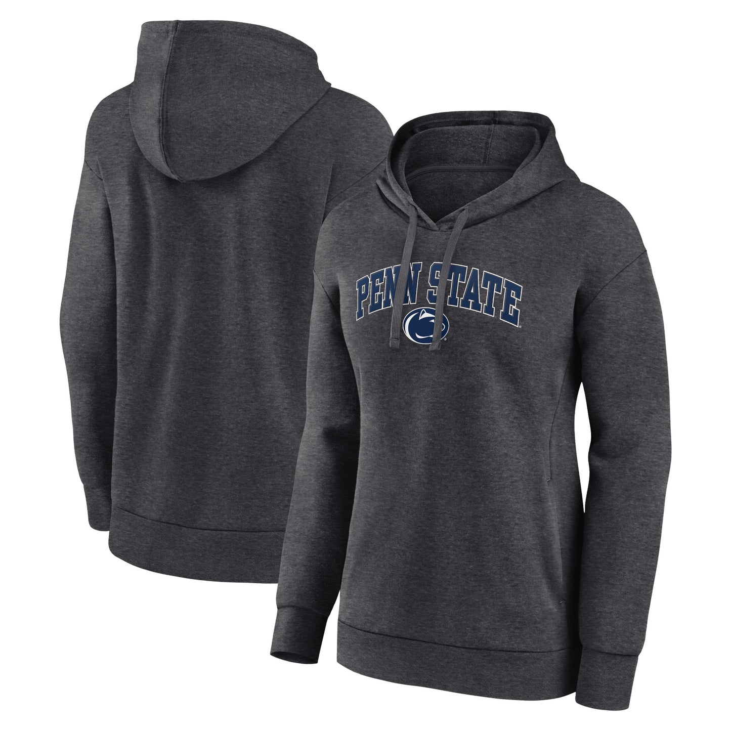 Women's Fanatics Heather Charcoal Penn State Nittany Lions Evergreen Campus Pullover Hoodie