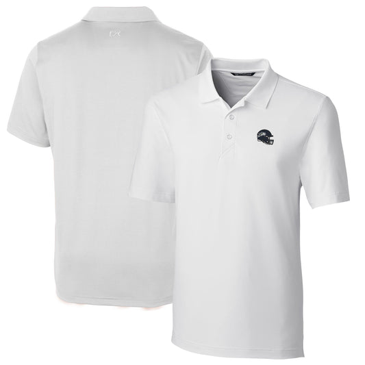 Men's Cutter & Buck  White Seattle Seahawks Helmet Forge Stretch Polo