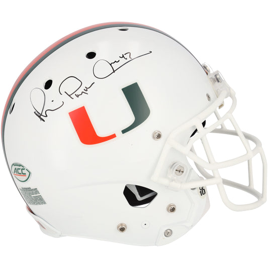 Michael Irvin Miami Hurricanes Autographed Team-Issued White Helmet
