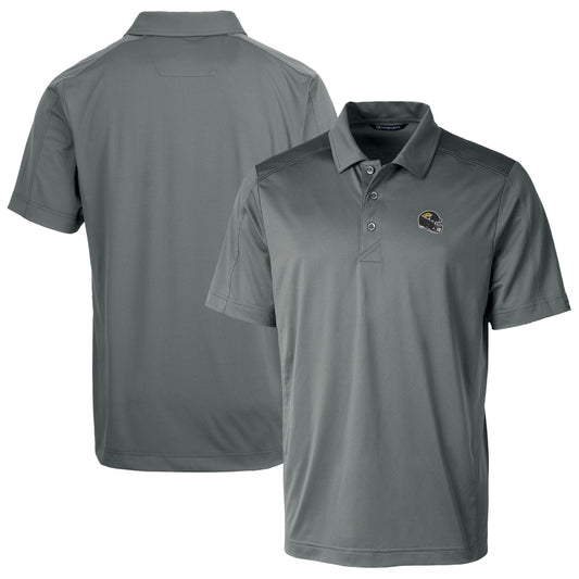 Men's Cutter & Buck  Steel Jacksonville Jaguars Helmet Prospect Textured Stretch Polo