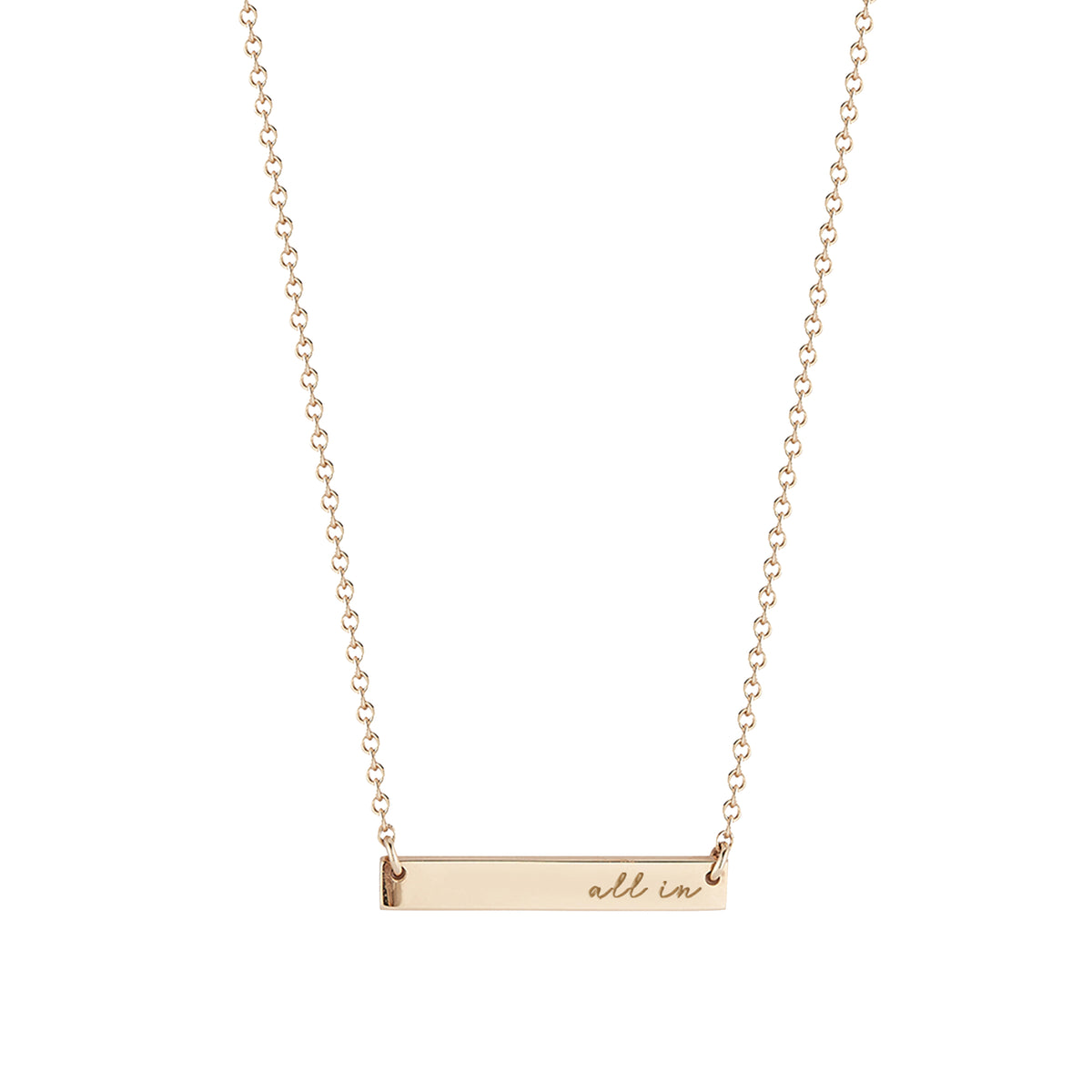 Women's Kyle Cavan  Gold Clemson Tigers Horizontal Bar Necklace