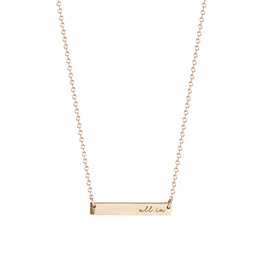 Women's Kyle Cavan  Gold Clemson Tigers Horizontal Bar Necklace