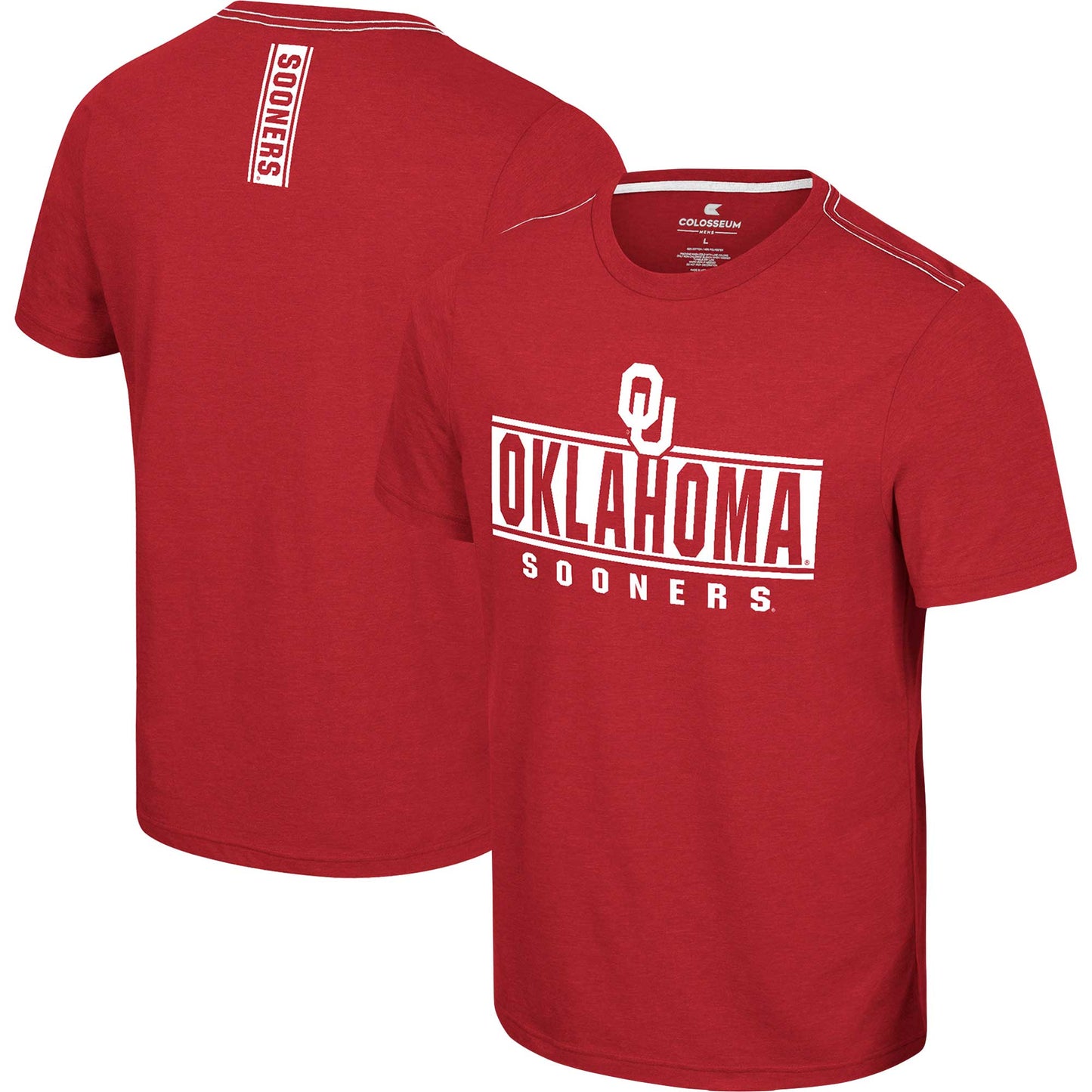 Men's Colosseum  Crimson Oklahoma Sooners No Problemo T-Shirt