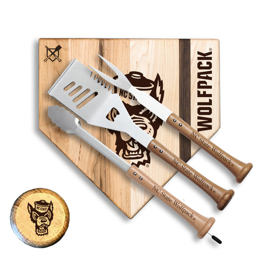 Baseball BBQ NC State Wolfpack 12'' Silver Slugger Combo Set