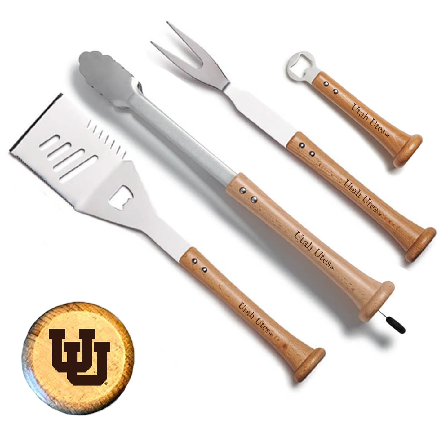 Baseball BBQ Utah Utes Home Run Grill Set