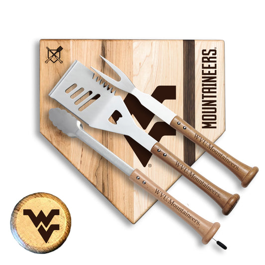 Baseball BBQ West Virginia Mountaineers 12'' Silver Slugger Combo Set