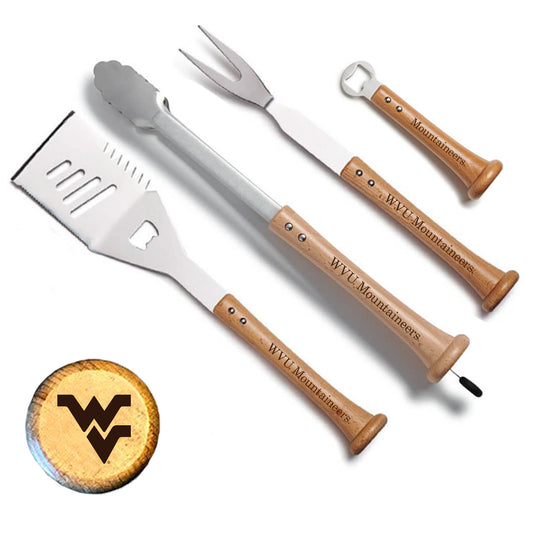 Baseball BBQ West Virginia Mountaineers Home Run Grill Set