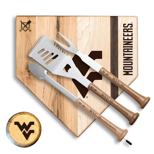 Baseball BBQ West Virginia Mountaineers 17" Silver Slugger Combo Set