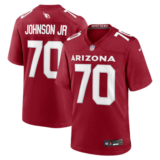 Men's Nike Paris Johnson Jr. Cardinal Arizona Cardinals 2023 NFL Draft First Round Pick Game Jersey