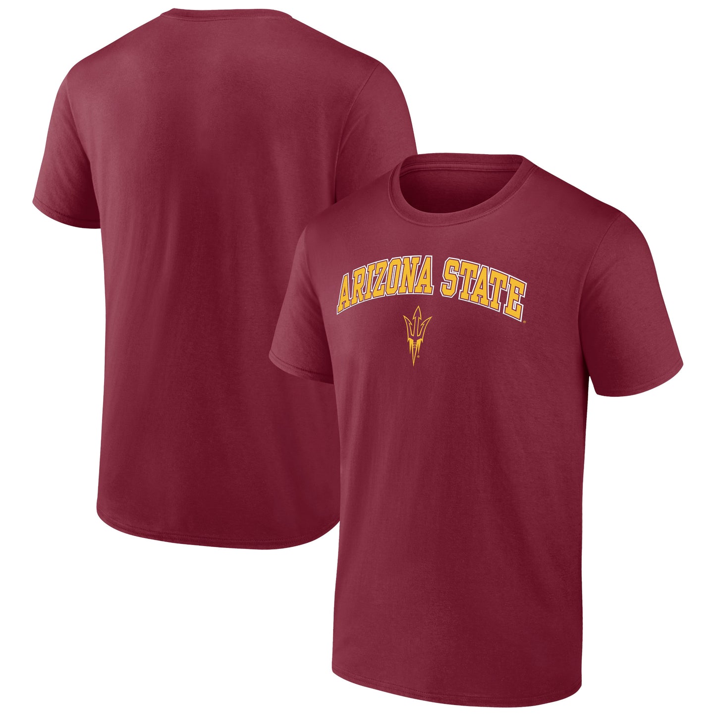 Men's Fanatics Maroon Arizona State Sun Devils Campus T-Shirt